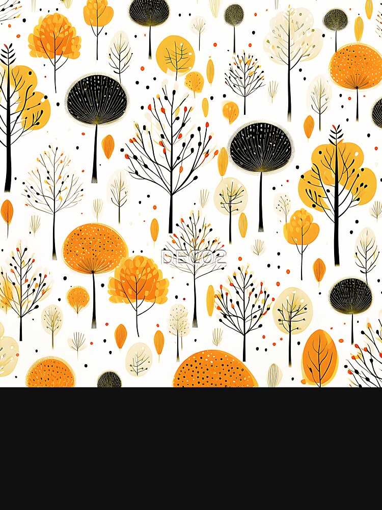 Boho-Style Golden-Orange And Mustard Leaves Abstract by DEC02 T-Shirts, Hoodie, Sweatshirt | BlankRebels.com (Image 3)