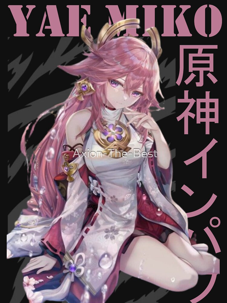 Yae Miko by Axion-The-Best T-Shirts, Hoodie, Sweatshirt | BlankRebels.com (Image 3)