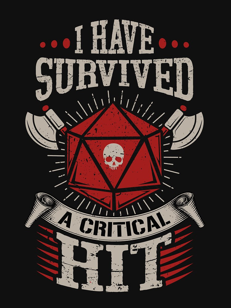 I Survived a Critical Hit by ShirtGoblin T-Shirts, Hoodie, Sweatshirt | BlankRebels.com (Image 3)