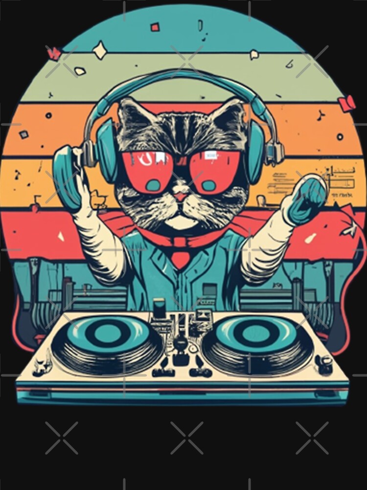 Dj Cat by maximinano100k T-Shirts, Hoodie, Sweatshirt | BlankRebels.com (Image 3)
