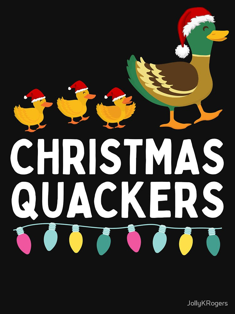Christmas Quacker Funny Duck Santa Hat Christmas T-Shirt Perfect for Christmas Gift Stocking Filler by... (Image 3)