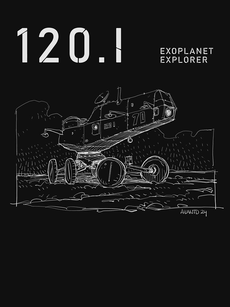 120.I Exoplanet Explorer Drawing by Ailantd T-Shirts, Hoodie, Sweatshirt | BlankRebels.com (Image 3)