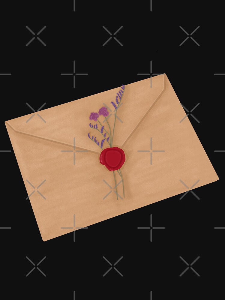 Envelope waxed sealed with flowers by Becky-Marie T-Shirts, Hoodie, Sweatshirt | BlankRebels.com (Image 3)