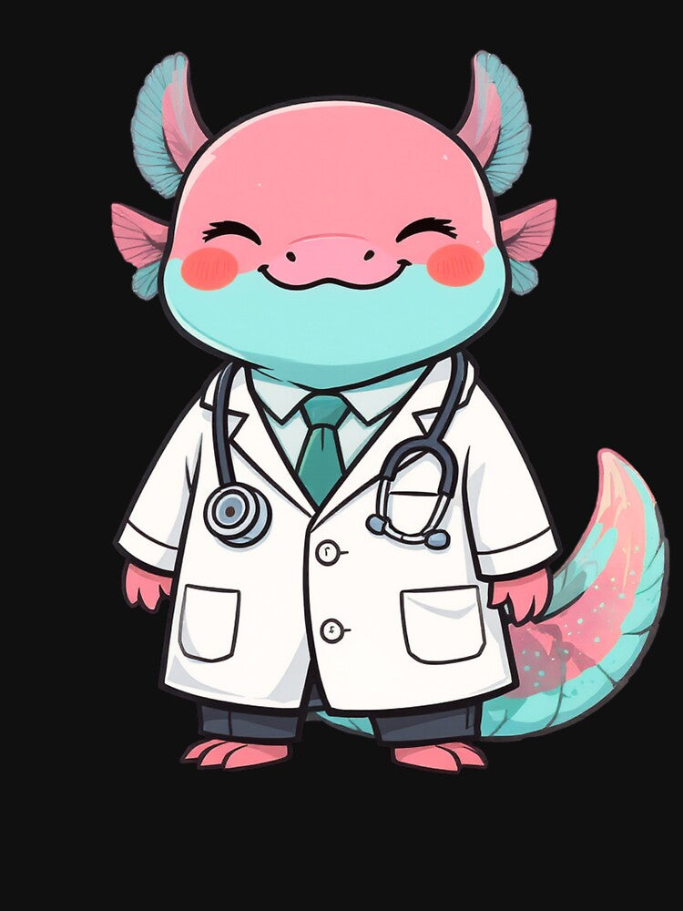 Doctor Axolotl – Calm Caring Medical Illustration by ColorSplash123 T-Shirts, Hoodie, Sweatshirt | BlankRebels.com (Image 3)