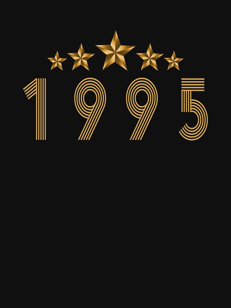 1995 | Disco Style Year Of Birth T-shirt | Cool Logo T-shirt | Choose The Year by MIAMI--STORE Hoodie, Sweatshirt (Image 3)