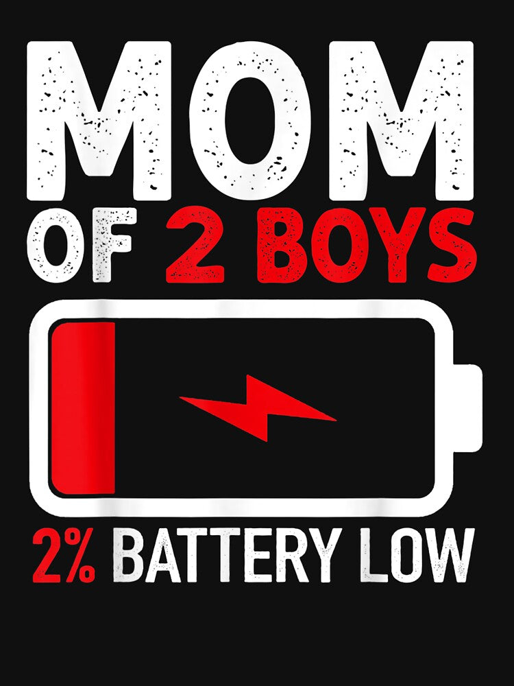 Mom of 2 Boys Shirt Gift (Image 3)