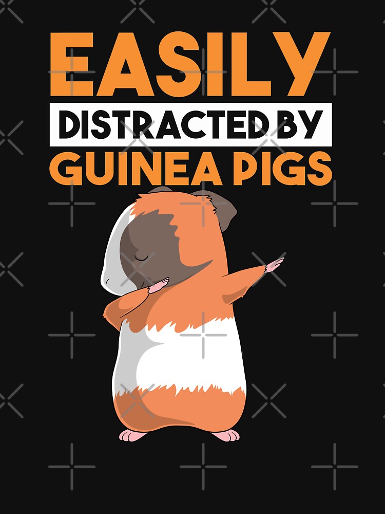 Easily Distracted By Guinea Pigs, Guinea Pig Shirt for the Guinea Pig Lover, Guinea Pig Mom, Guinea Pig Owner.... (Image 3)