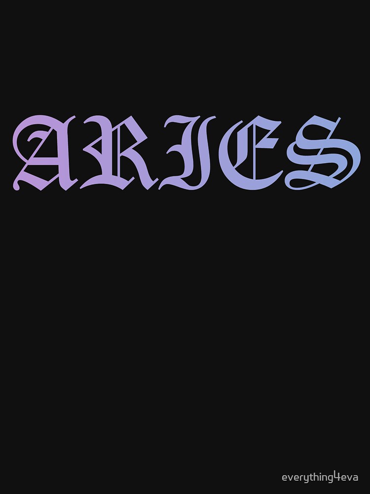 Aries Old English font purple by everything4eva T-Shirts, Hoodie, Sweatshirt | BlankRebels.com (Image 3)