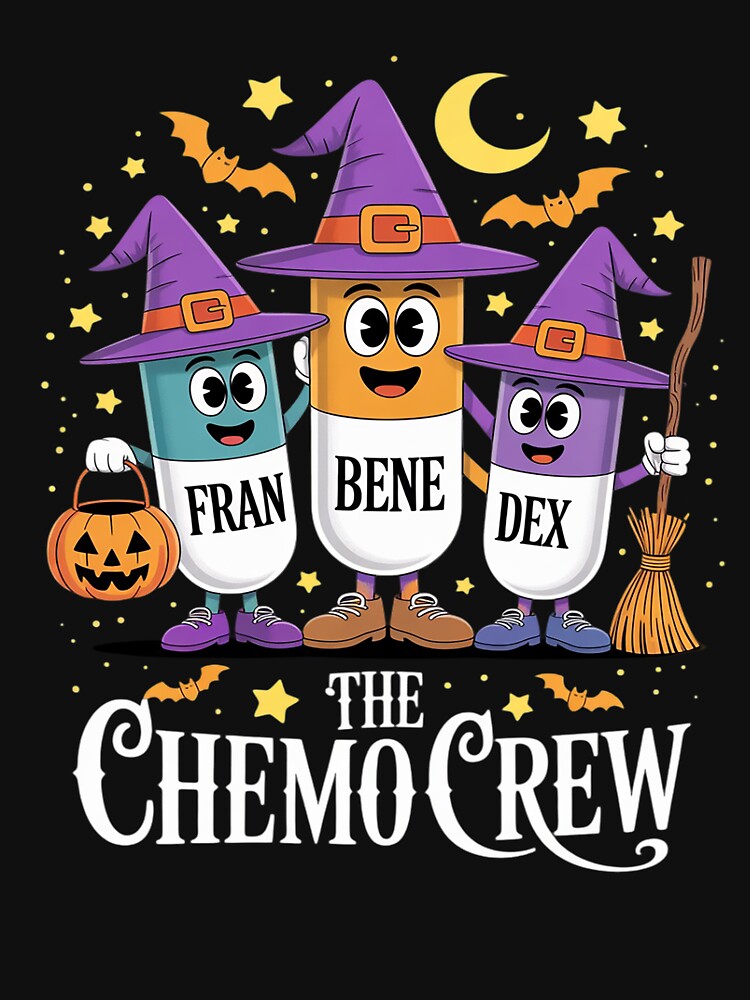 Oncology Nurse Halloween, Nurse Squad Chemo Spooky by petrichorsworld T-Shirts, Hoodie, Sweatshirt (Image 3)