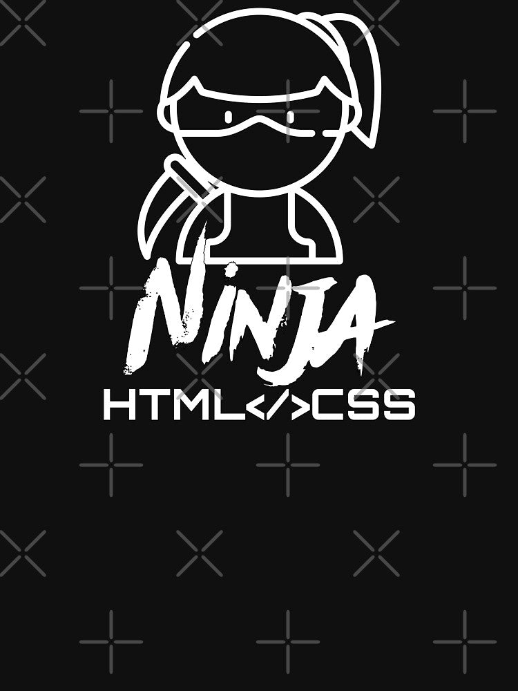 HTML </> CSS Ninja (white) by Stornu2Ruedas T-Shirts, Hoodie, Sweatshirt | BlankRebels.com (Image 3)