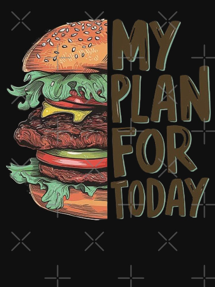 Ultimate Burger Plan for Today - Mouthwatering Cheeseburger Design by love3617 T-Shirts, Hoodie, Sweatshirt (Image 3)