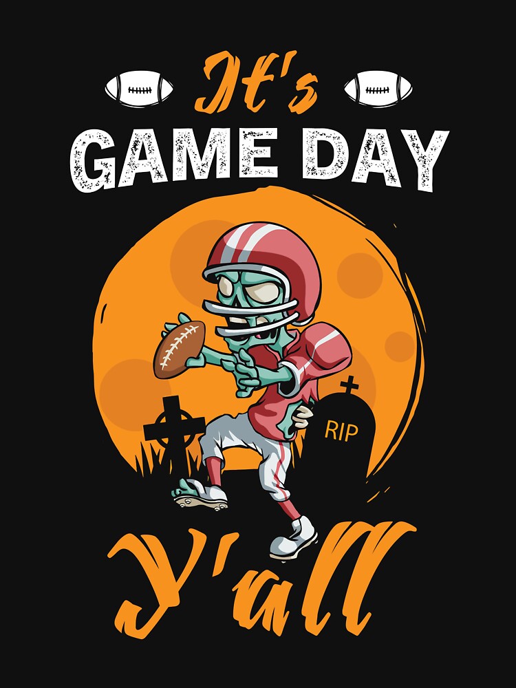 It's Game Day Y'all Football Game Day Vibes Football by JennieBrimery T-Shirts, Hoodie, Sweatshirt (Image 3)