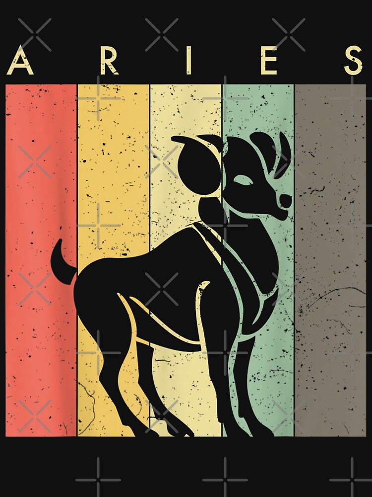 Retro Vintage Aries The Ram Zodiac T-Shirt by AnnLomachenko Hoodie, Sweatshirt | BlankRebels.com (Image 3)