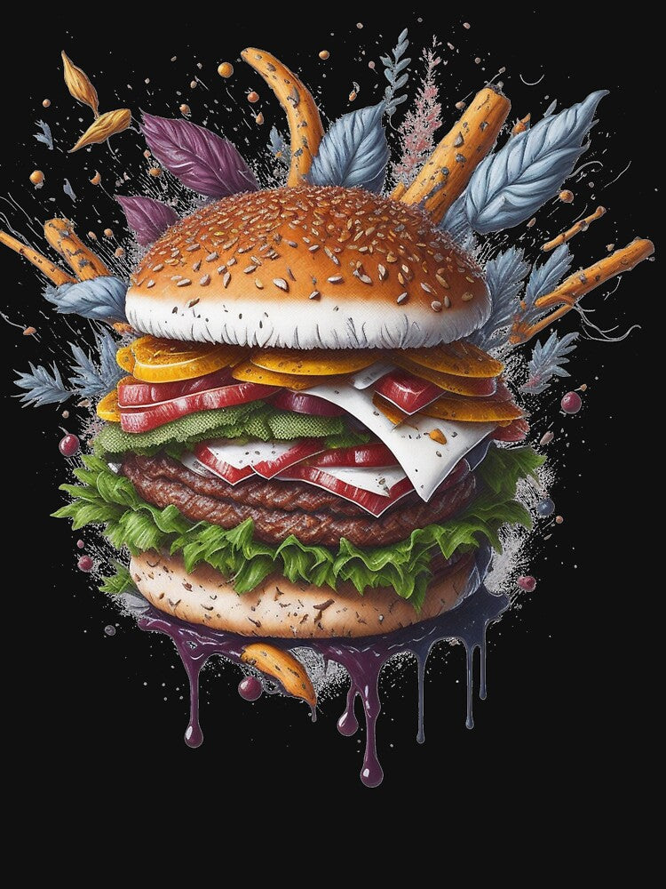 Burger Fast Food by HarshBrown T-Shirts, Hoodie, Sweatshirt | BlankRebels.com (Image 3)