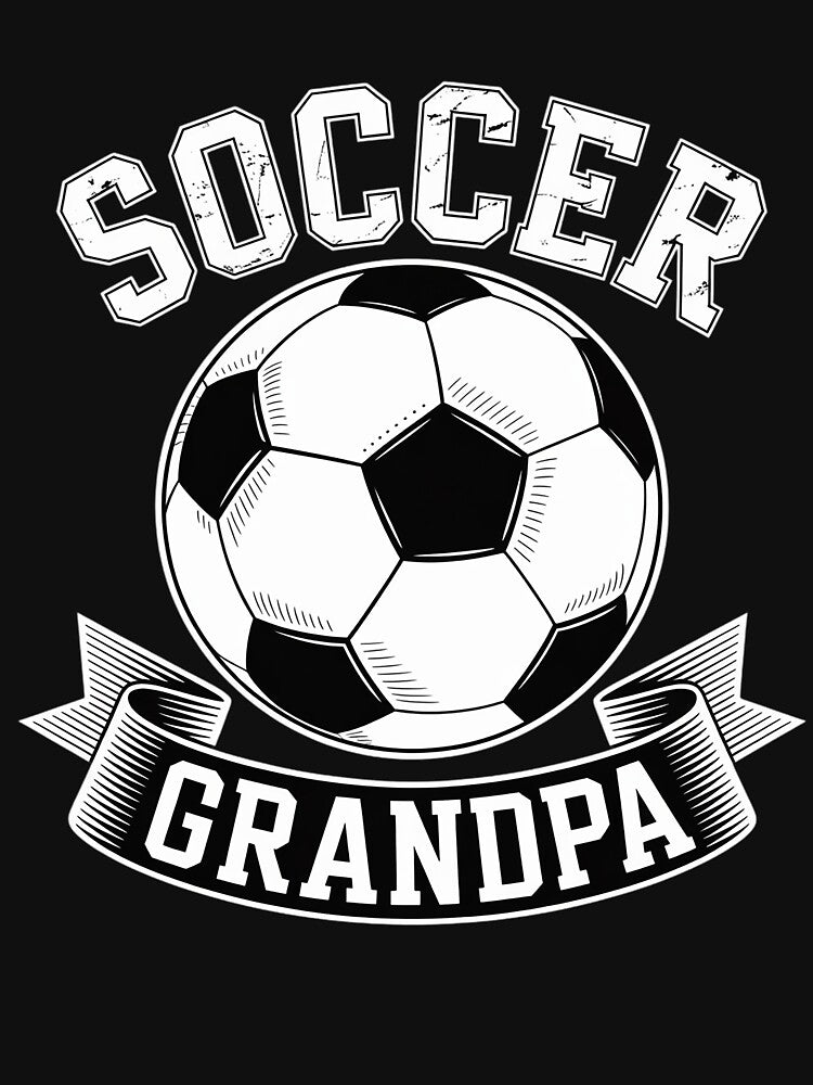 Soccer Grandpa Family Matching by RayhendersonArt