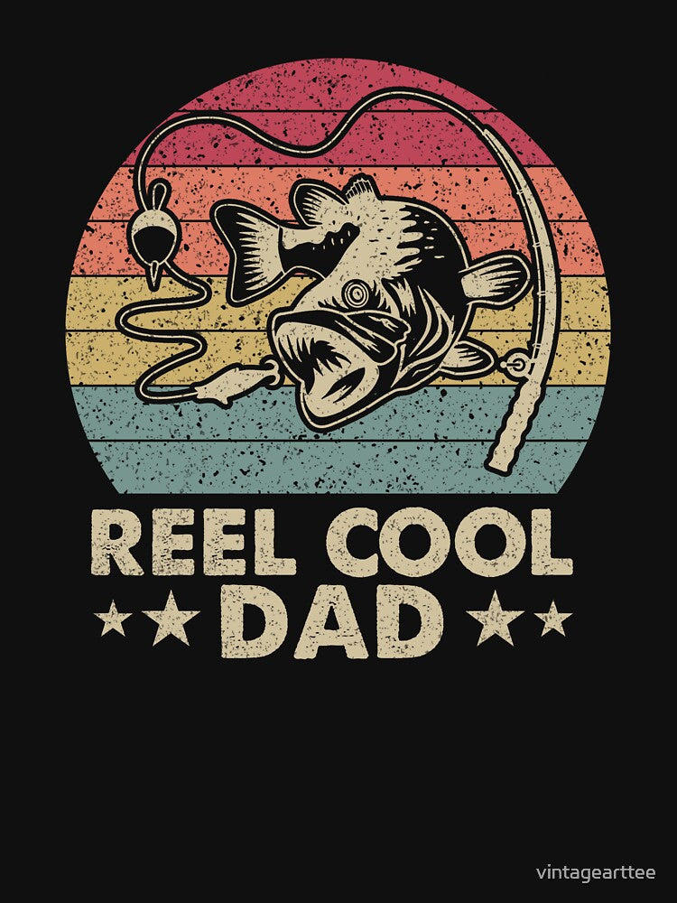 Vintage Reel Cool Dad, Funny Dad. Best Dad Ever by vintagearttee T-Shirts, Hoodie, Sweatshirt | BlankRebels.com (Image 3)