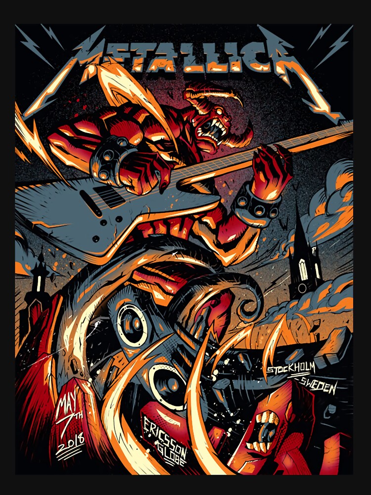 Black Metal Rock Band Cover Poster by ASHLEYCURRA