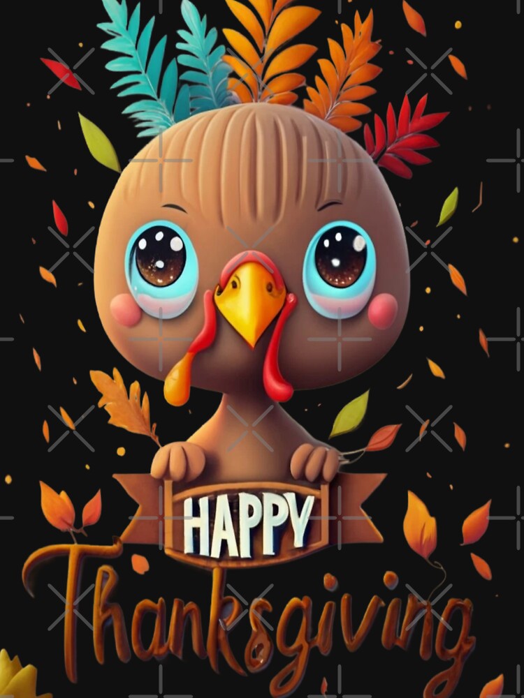 Little cute turkey Happy Thanksgiving Chef by ArtFeverShop T-Shirts, Hoodie, Sweatshirt | BlankRebels.com (Image 3)