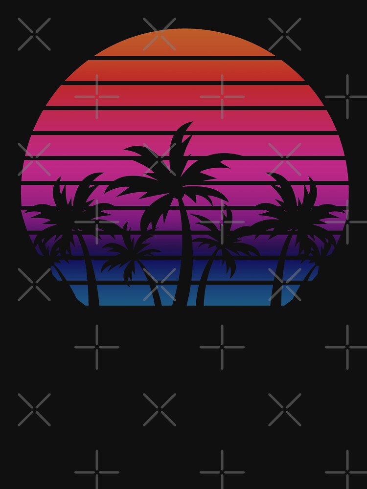 Palm Tree Silhouetted Sunset by Felicity-K T-Shirts, Hoodie, Sweatshirt | BlankRebels.com (Image 3)