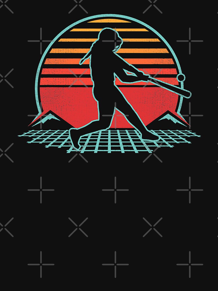 Softball Retro Vintage 80s Style Player Gift by MichelSorour T-Shirts, Hoodie, Sweatshirt | BlankRebels.com (Image 3)