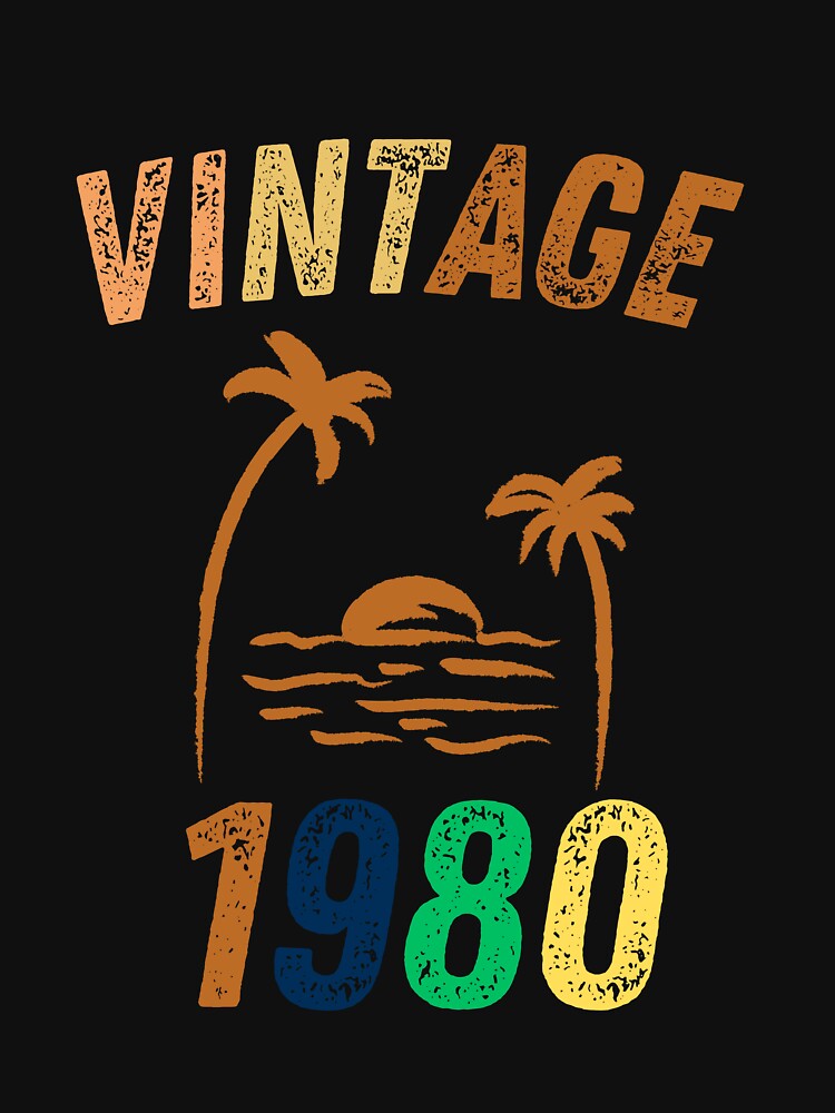 Vintage 1980 Cool Birthday Gift Idea by LeGasol T-Shirts, Hoodie, Sweatshirt | BlankRebels.com (Image 3)