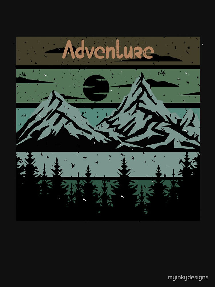 Adventure Design — Mountains & Forest by myinkydesigns T-Shirts, Hoodie, Sweatshirt | BlankRebels.com (Image 3)