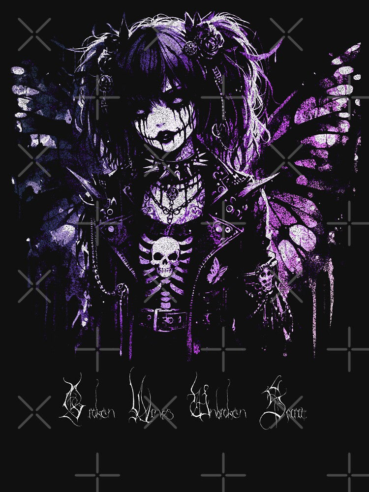 Broken Wings, Gothic Metal by FrebinDesign T-Shirts, Hoodie, Sweatshirt | BlankRebels.com (Image 3)