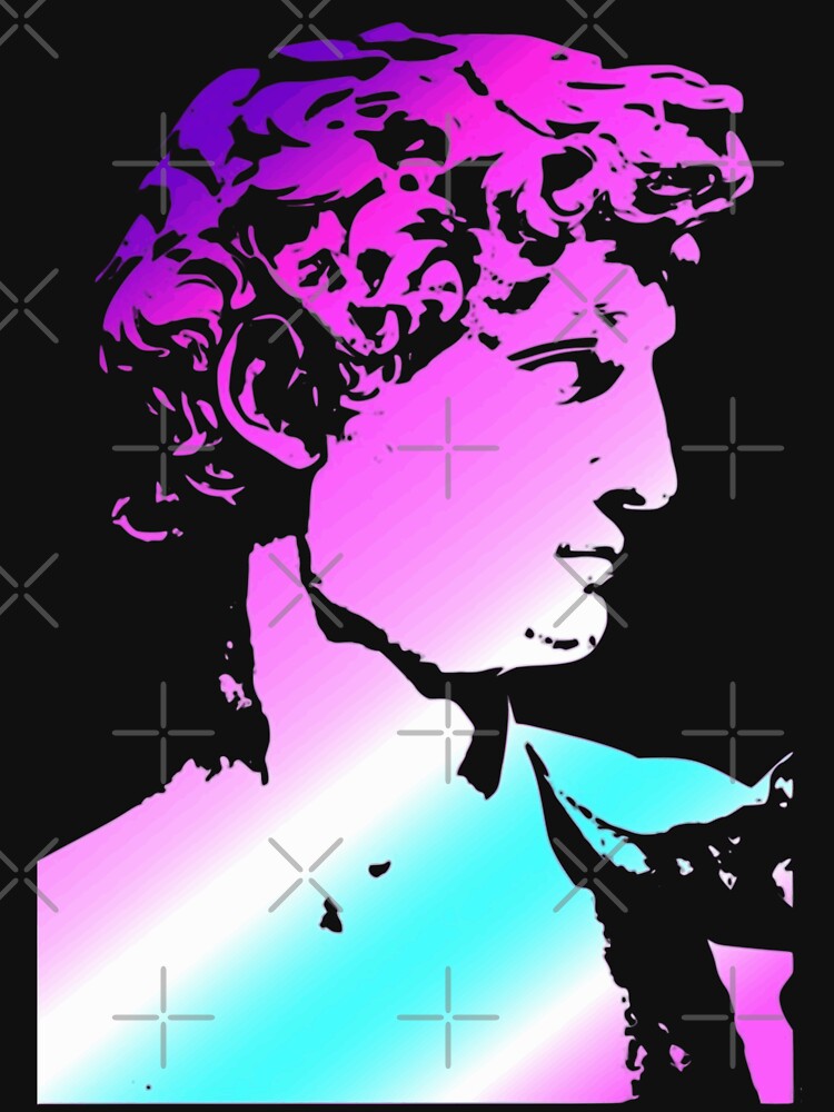 Vaporwave David by zerocult T-Shirts, Hoodie, Sweatshirt | BlankRebels.com (Image 3)
