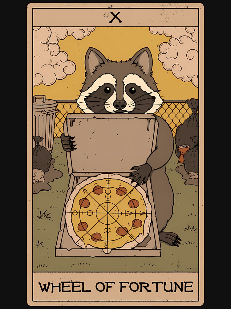 Wheel Of Fortune - Raccoons Tarot by rizhovnessen T-Shirts, Hoodie, Sweatshirt | BlankRebels.com (Image 3)