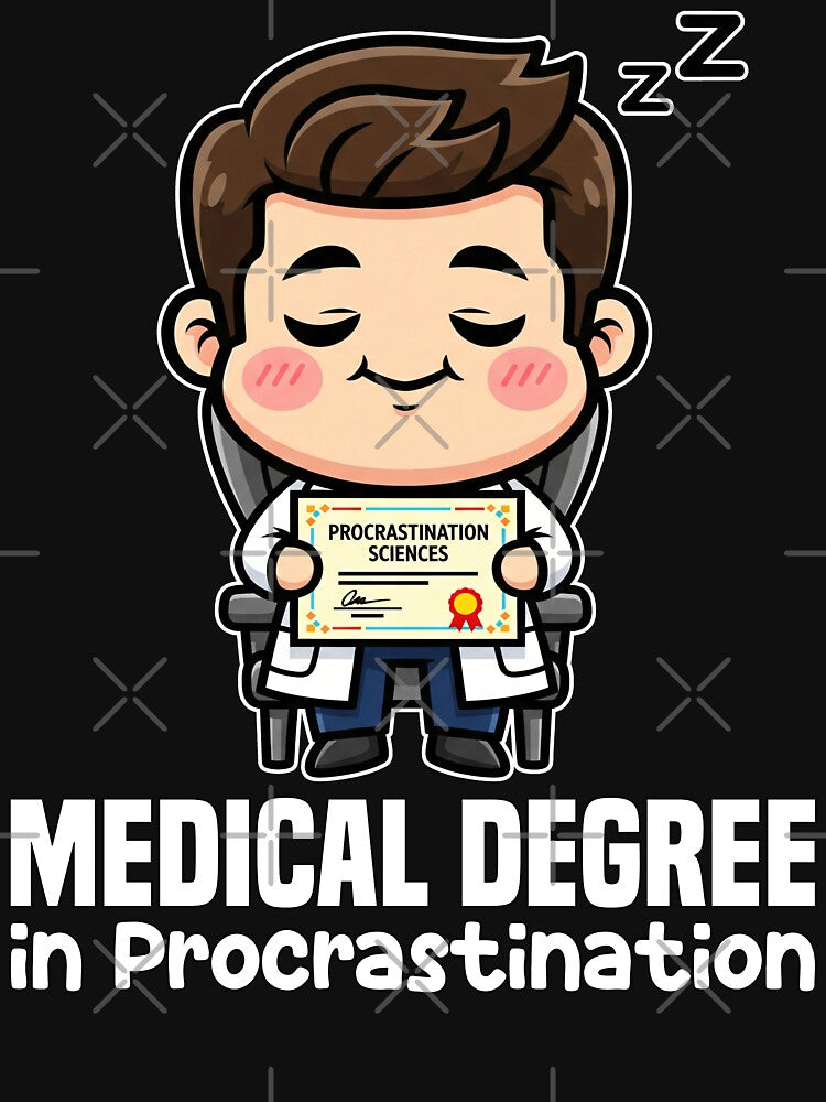 MEDICAL DEGREE IN PROCRASTINATION - DOCTOR GIFT by KEF Custom T-Shirts, Hoodie, Sweatshirt | BlankRebels.com (Image 3)