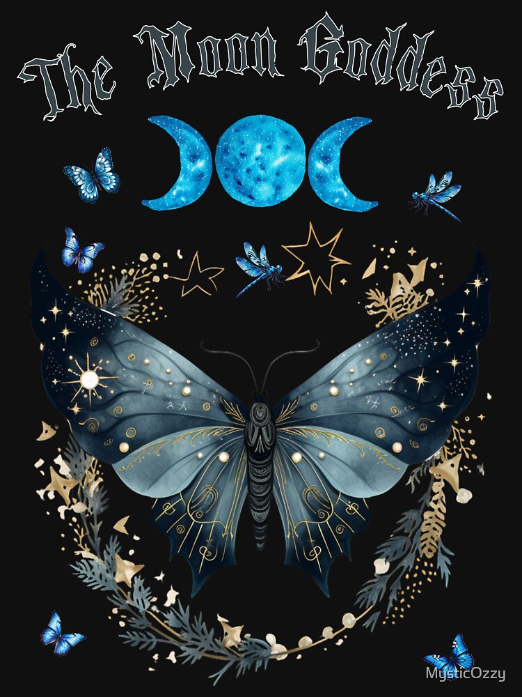 Celestial Butterfly: The Moon Goddess by MysticOzzy T-Shirts, Hoodie, Sweatshirt | BlankRebels.com (Image 3)