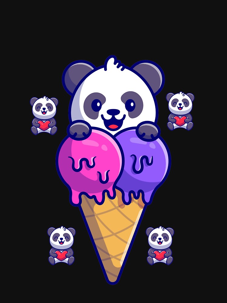 Panda Ice Cream by Simo200 T-Shirts, Hoodie, Sweatshirt | BlankRebels.com (Image 3)