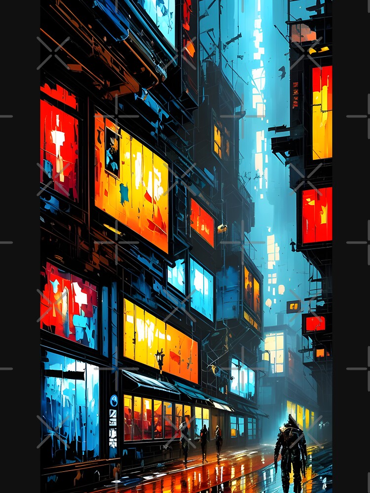 cyberpunk oil painting by defpoint