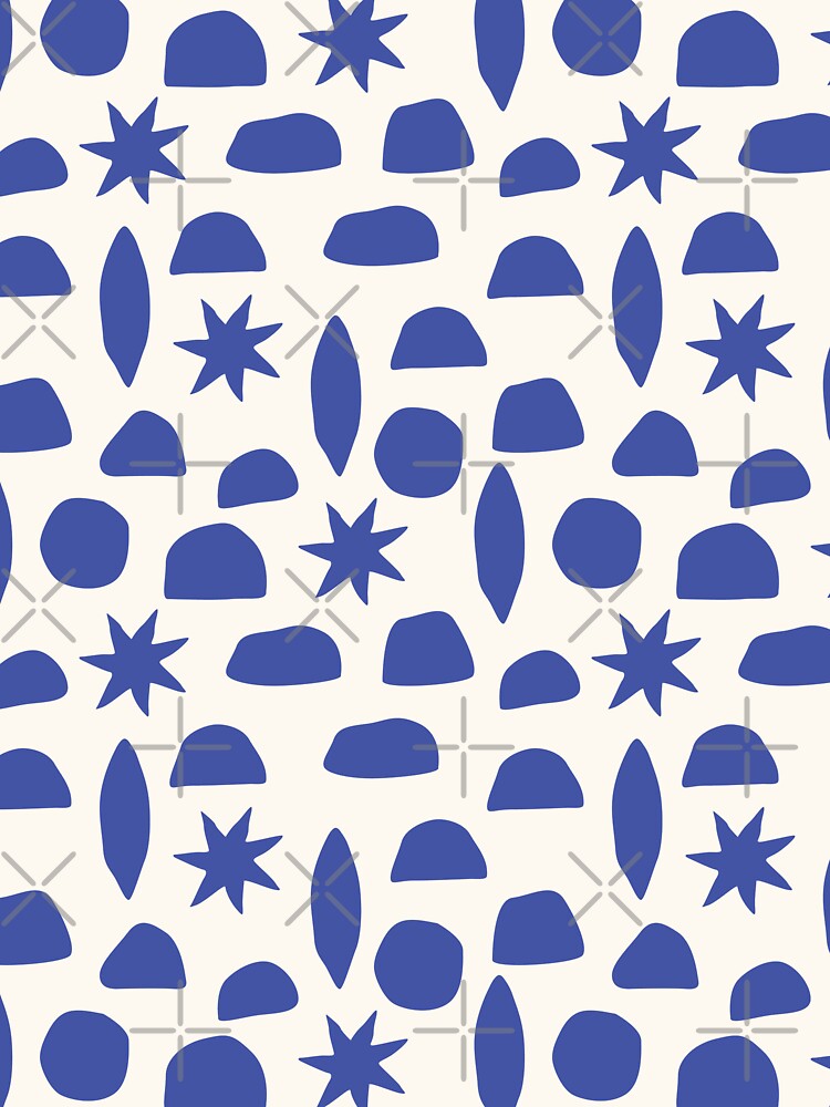 BOHO HENRI MATISSE CHARCOAL VINTAGE BLUE ON CREAM by blomastudios T-Shirts, Hoodie, Sweatshirt | BlankRebels.com (Image 3)