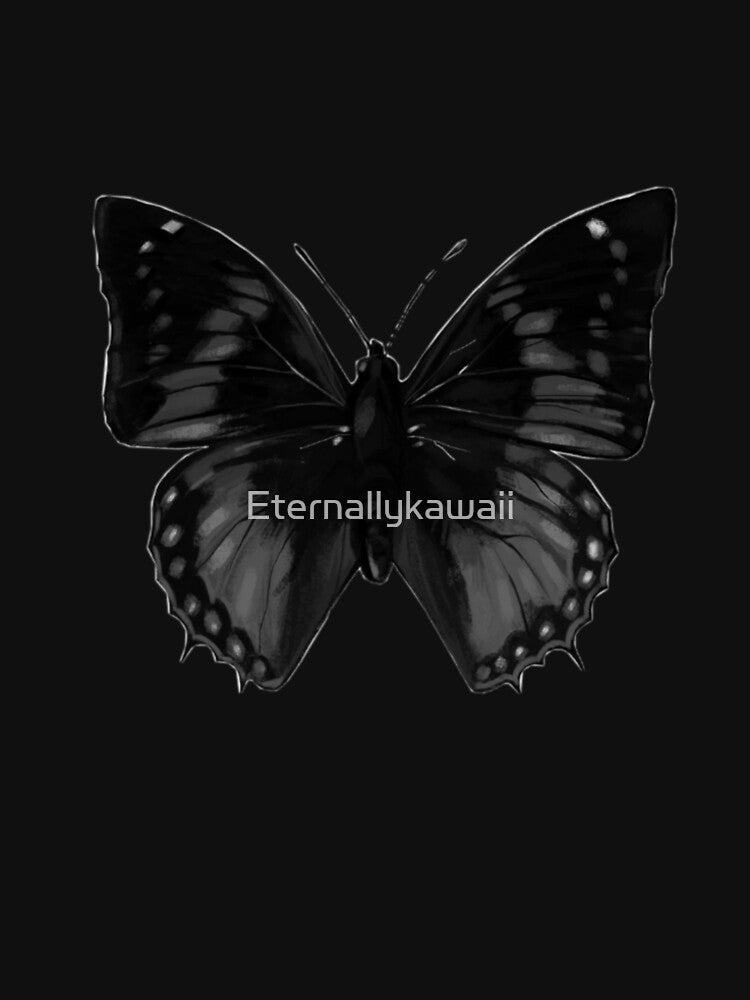 Goth black butterfly by Eternallykawaii T-Shirts, Hoodie, Sweatshirt | BlankRebels.com (Image 2)