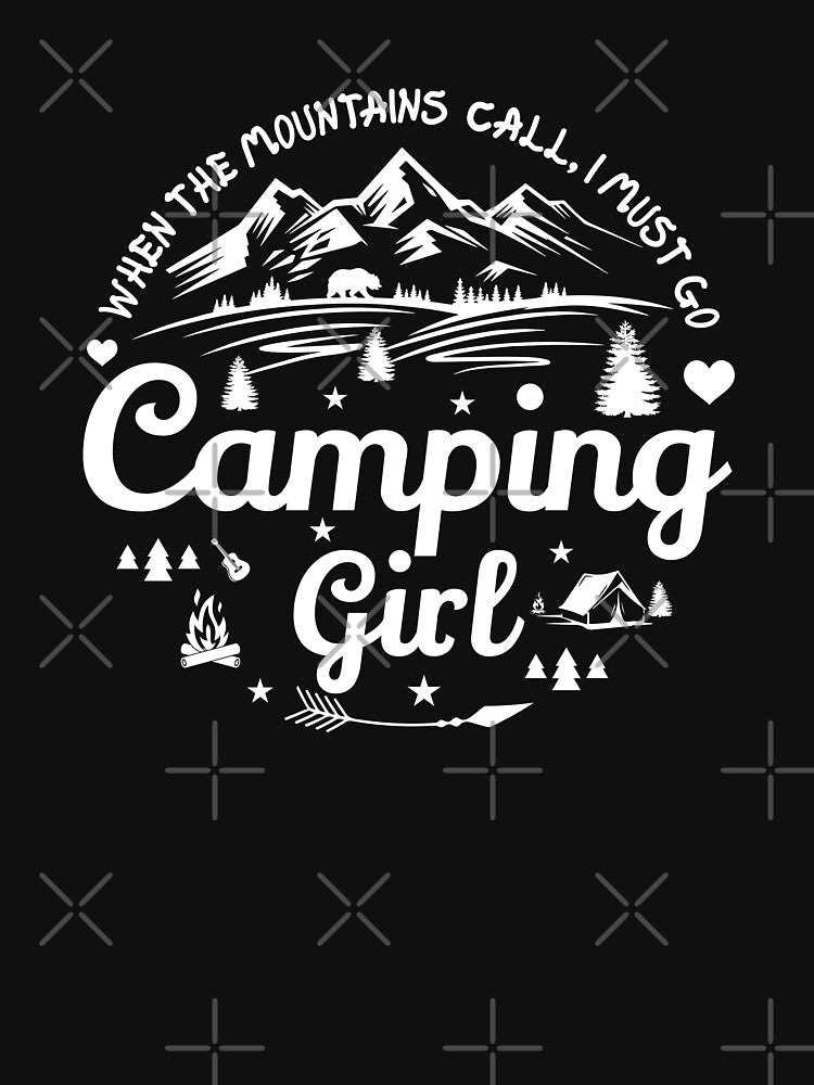 Camping Girl T-Shirts, Hoodie, Sweatshirt