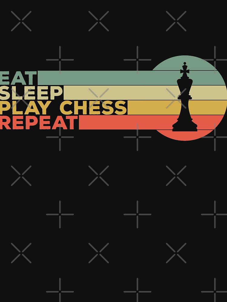 Vintage Retro Sunset Funny Play Chess Saying Chess,Chess Player,Checkmate,Chess Game,Chess Board by Noahlaz... (Image 3)