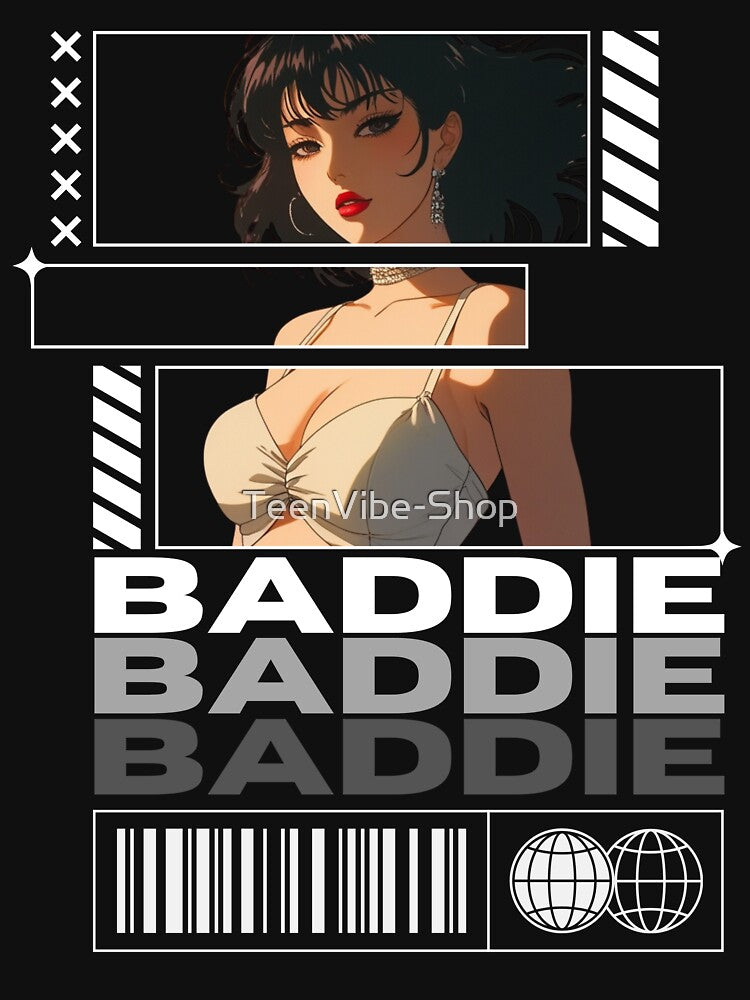 BADDIE | ANIME GIRL |  JAPANESE STREETWEAR by TeenVibe-Shop T-Shirts, Hoodie, Sweatshirt | BlankRebels.com (Image 3)