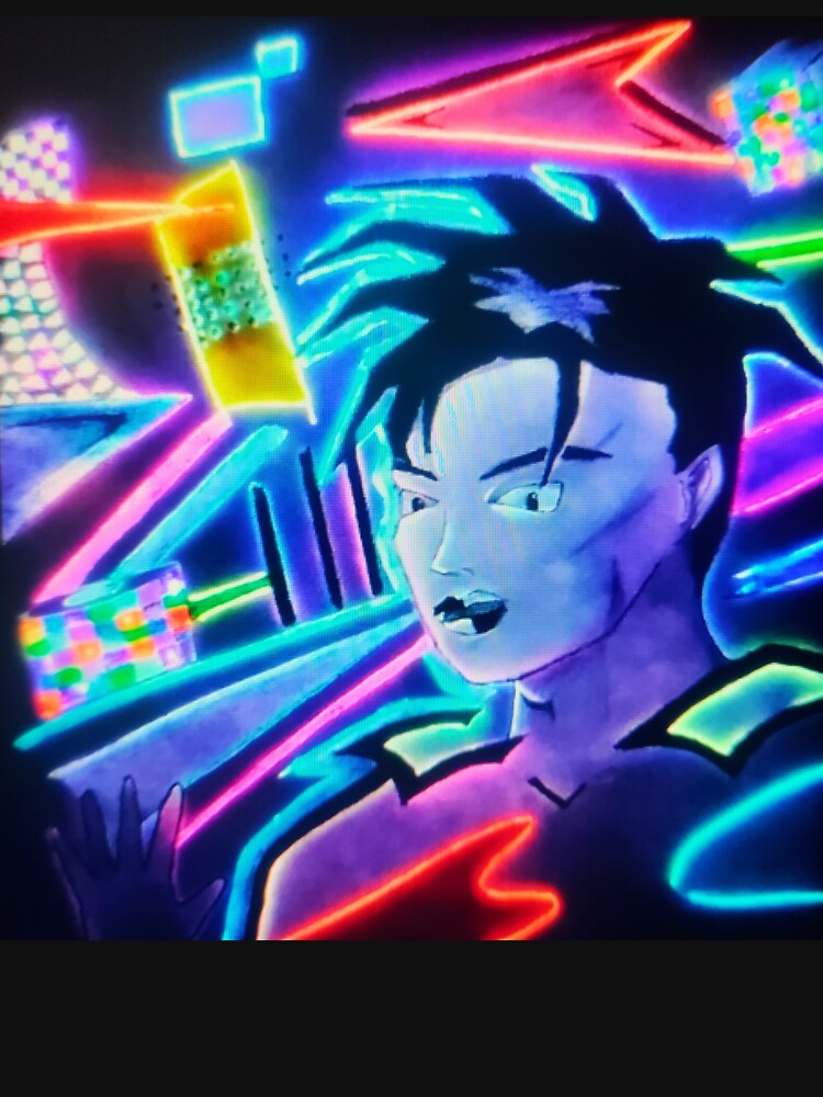 Neon Glow Cyberpunk - Synthwave Vaporwave Sticker/Tee. by RBest! Hoodie, Sweatshirt | BlankRebels.com (Image 3)
