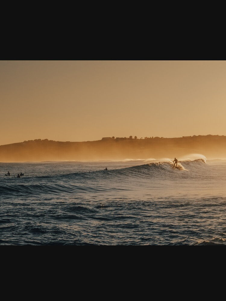 Ocean waves under orange sky surfer by Darius Bocos T-Shirts, Hoodie, Sweatshirt | BlankRebels.com (Image 3)