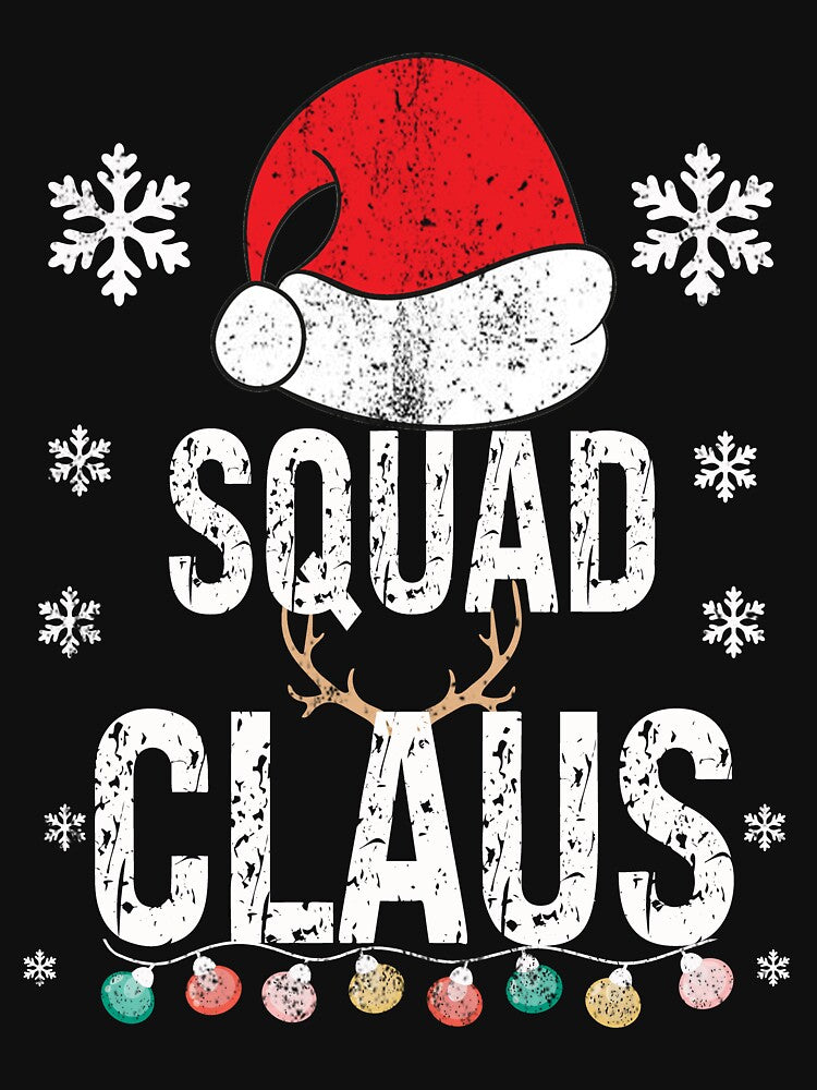 Squad Claus Family Matching Xmas Light Funny Christmas Pajama by ZANNIX T-Shirts, Hoodie, Sweatshirt (Image 3)
