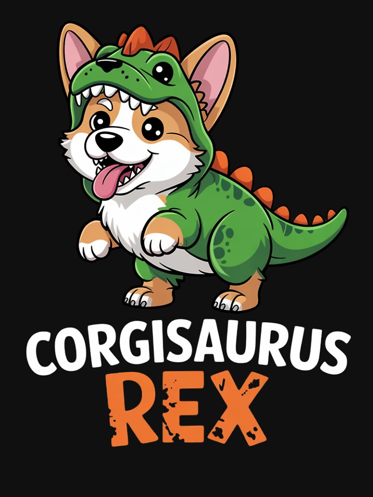 Cute Corgi Dinosaur Trex Dog Owner Dog Lover Corgi by Ikwalima T-Shirts, Hoodie, Sweatshirt | BlankRebels.com (Image 3)