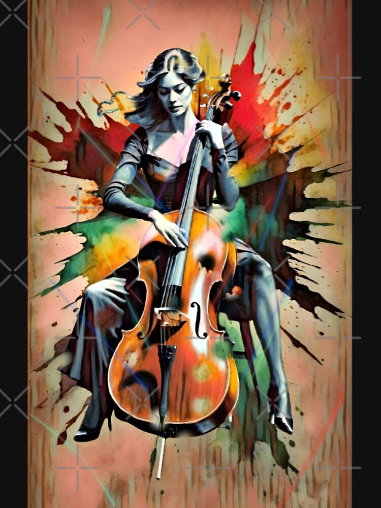 Cello lady by django727 T-Shirts, Hoodie, Sweatshirt | BlankRebels.com (Image 2)