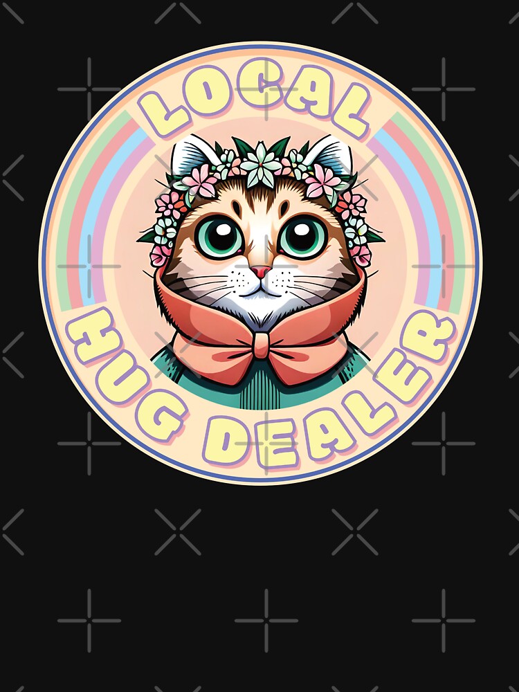 Local Hug Dealer - Cute Cat Pastel Colors for Cat Lovers Ver2 by thecatcouch T-Shirts, Hoodie, Sweatshirt (Image 3)