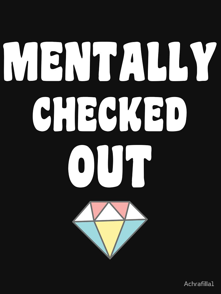 Mentally Checked Out Classic T-shirt Funny Llama Essential T-shirt by Achrafilla1 Hoodie, Sweatshirt (Image 3)
