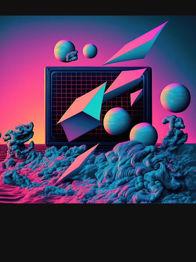 Digital Anachronisms: A Vaporwave Exploration of the Past and Future by Mullet Monkey T-Shirts, Hoodie, Sweatshirt (Image 3)