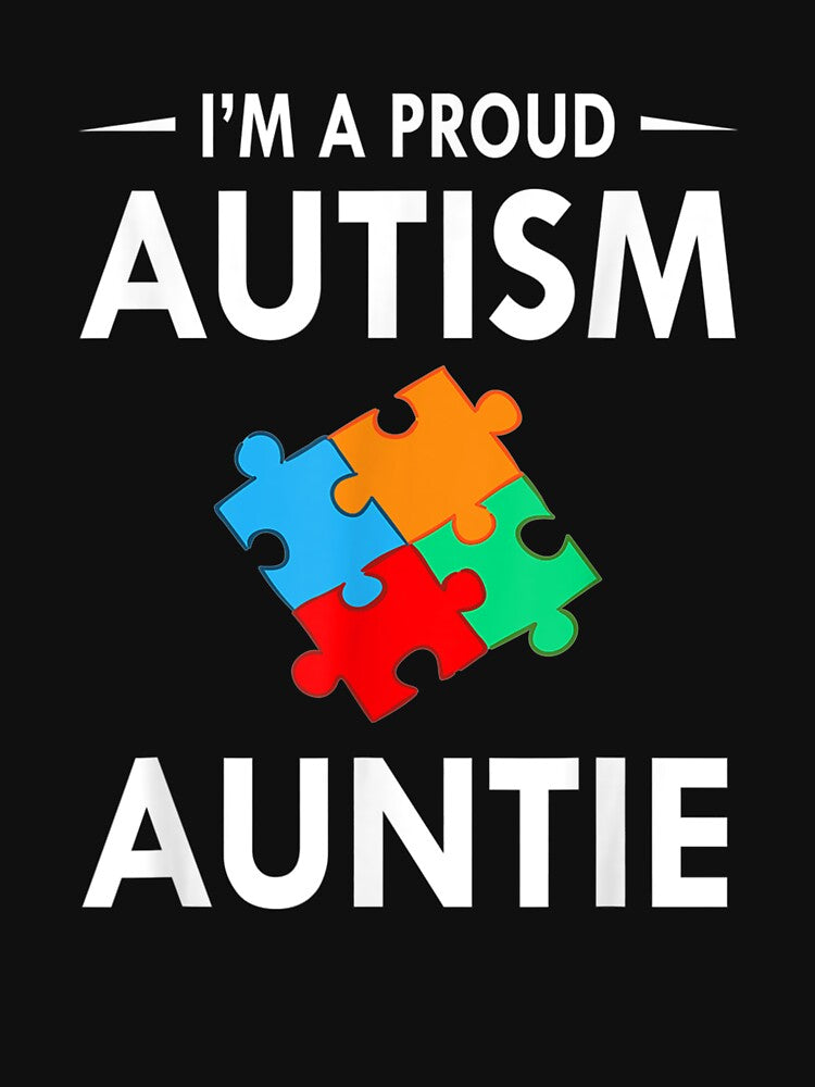 I'm A Proud Autism Auntie Family Matching Autism Awareness by ninapfvu T-Shirts, Hoodie, Sweatshirt (Image 3)