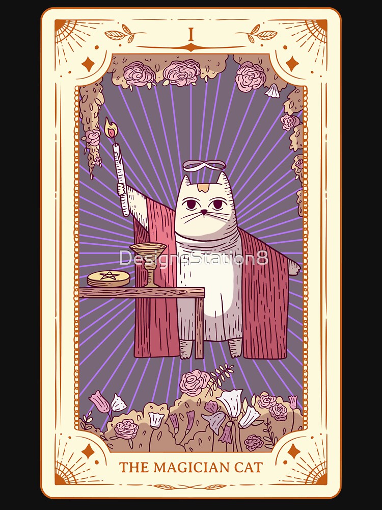 The Magician Tarot Cat Magician Tarot by DesignsStation8 T-Shirts, Hoodie, Sweatshirt | BlankRebels.com (Image 3)