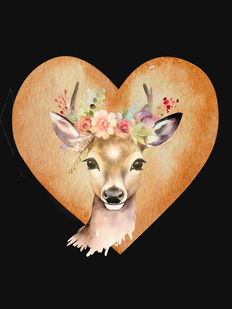 Tender Deer - A Graceful Portrait of Wildlife by GusiaTreasures T-Shirts, Hoodie, Sweatshirt | BlankRebels.com (Image 3)