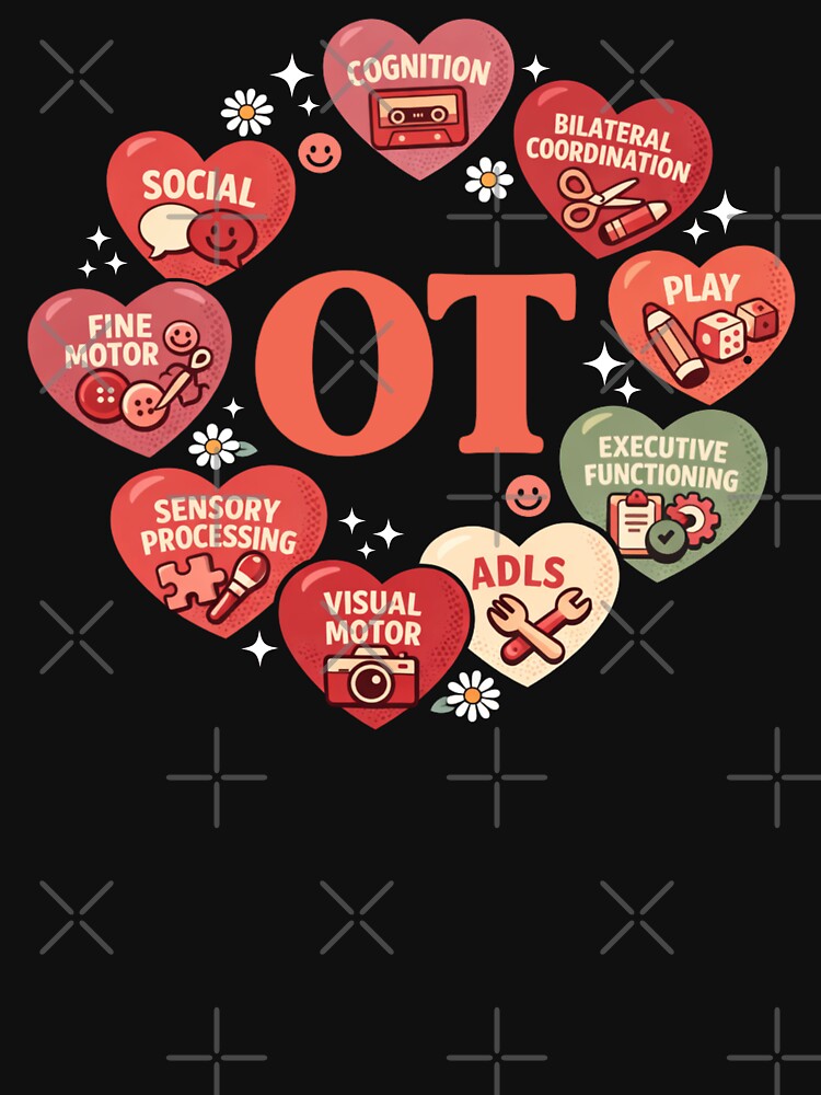Groovy Occupational Therapy Valentine Conversation Hearts by EnergyMArt T-Shirts, Hoodie, Sweatshirt (Image 3)